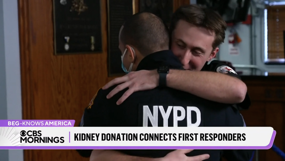 oung EMT from Nevada and a veteran New York Highway Patrol officer whose life he helped save